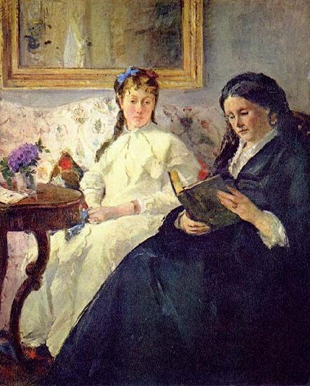 Berthe Morisot Portrait de Mme Morisot et de sa fille Mme Pontillon ou La lecture